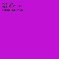 #C111D4 - Shocking Pink Color Image