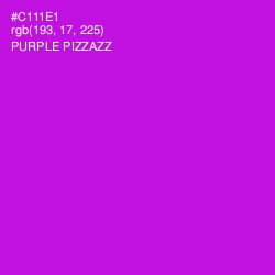 #C111E1 - Purple Pizzazz Color Image