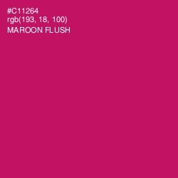 #C11264 - Maroon Flush Color Image