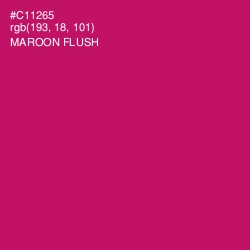 #C11265 - Maroon Flush Color Image