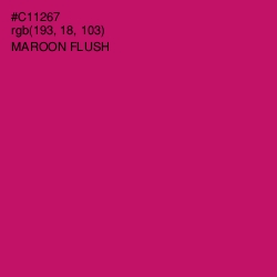 #C11267 - Maroon Flush Color Image