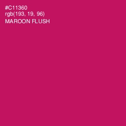 #C11360 - Maroon Flush Color Image