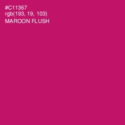 #C11367 - Maroon Flush Color Image