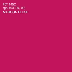 #C1145C - Maroon Flush Color Image