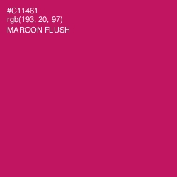 #C11461 - Maroon Flush Color Image