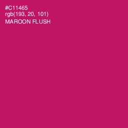 #C11465 - Maroon Flush Color Image