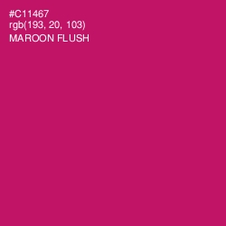 #C11467 - Maroon Flush Color Image