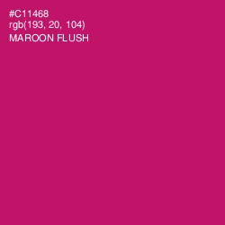 #C11468 - Maroon Flush Color Image