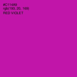 #C114A9 - Red Violet Color Image