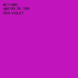 #C114BD - Red Violet Color Image