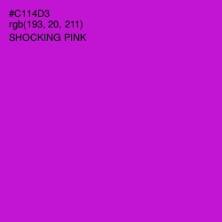 #C114D3 - Shocking Pink Color Image