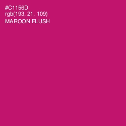 #C1156D - Maroon Flush Color Image