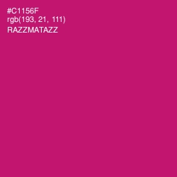 #C1156F - Razzmatazz Color Image