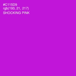 #C115D9 - Shocking Pink Color Image