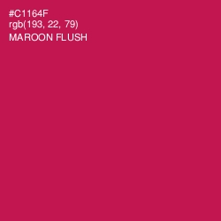 #C1164F - Maroon Flush Color Image