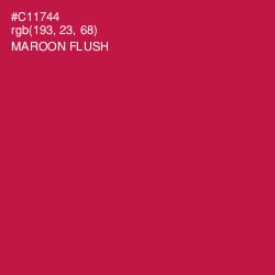 #C11744 - Maroon Flush Color Image