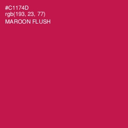 #C1174D - Maroon Flush Color Image