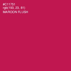 #C11751 - Maroon Flush Color Image