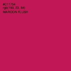 #C11754 - Maroon Flush Color Image