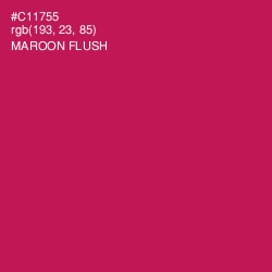 #C11755 - Maroon Flush Color Image