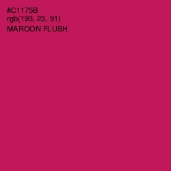 #C1175B - Maroon Flush Color Image