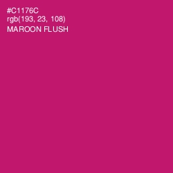 #C1176C - Maroon Flush Color Image