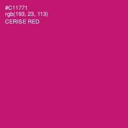 #C11771 - Cerise Red Color Image