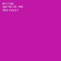 #C117A6 - Red Violet Color Image