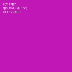 #C117B7 - Red Violet Color Image