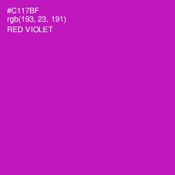 #C117BF - Red Violet Color Image