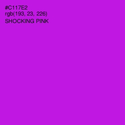 #C117E2 - Shocking Pink Color Image