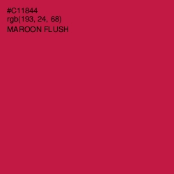 #C11844 - Maroon Flush Color Image