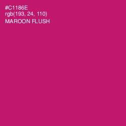 #C1186E - Maroon Flush Color Image