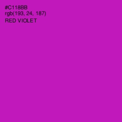 #C118BB - Red Violet Color Image