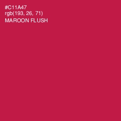 #C11A47 - Maroon Flush Color Image