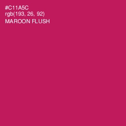 #C11A5C - Maroon Flush Color Image