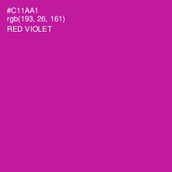 #C11AA1 - Red Violet Color Image