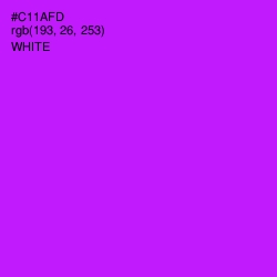 #C11AFD - Magenta / Fuchsia Color Image