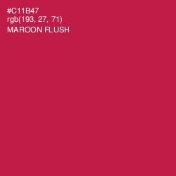 #C11B47 - Maroon Flush Color Image