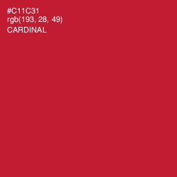 #C11C31 - Cardinal Color Image