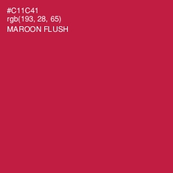 #C11C41 - Maroon Flush Color Image