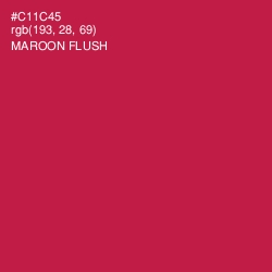#C11C45 - Maroon Flush Color Image