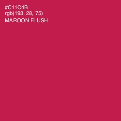 #C11C4B - Maroon Flush Color Image