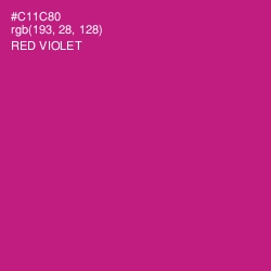 #C11C80 - Red Violet Color Image