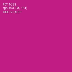 #C11C83 - Red Violet Color Image