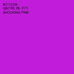 #C11CD9 - Shocking Pink Color Image