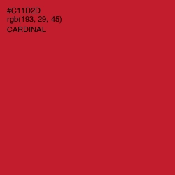 #C11D2D - Cardinal Color Image