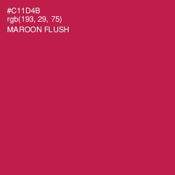 #C11D4B - Maroon Flush Color Image