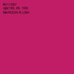 #C11D67 - Maroon Flush Color Image