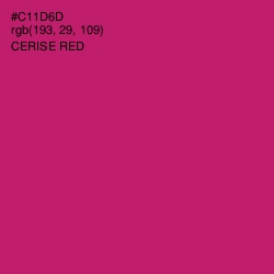 #C11D6D - Cerise Red Color Image